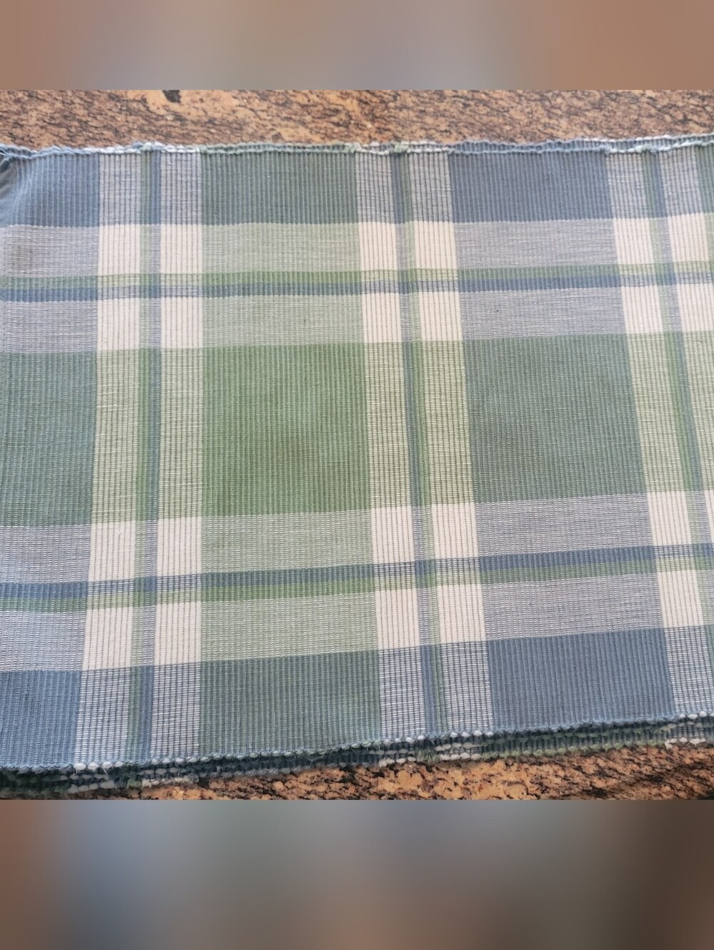 Classic Green & Blue Plaid Place Mats
